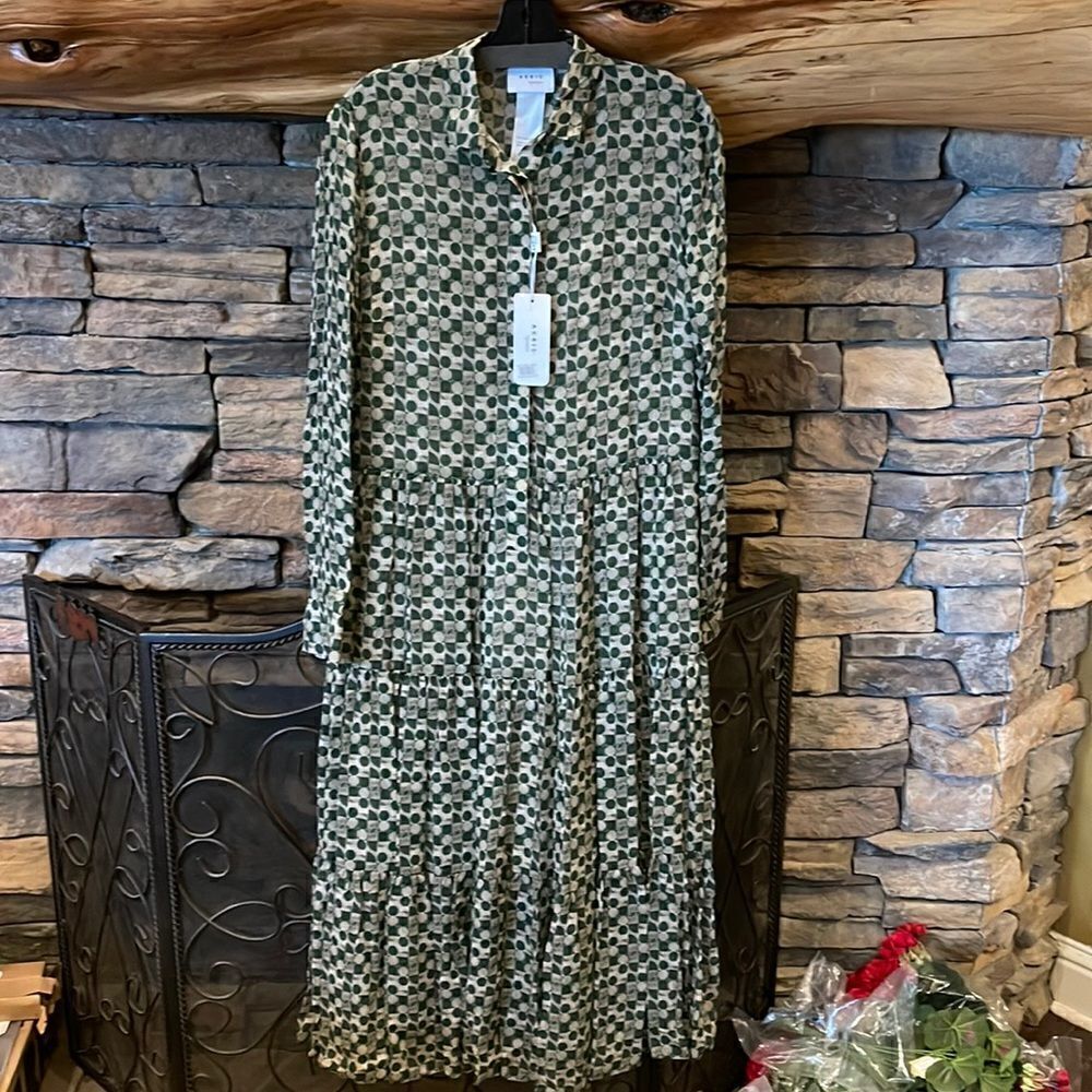 Akris Punto Circlefield Print Multi Dress